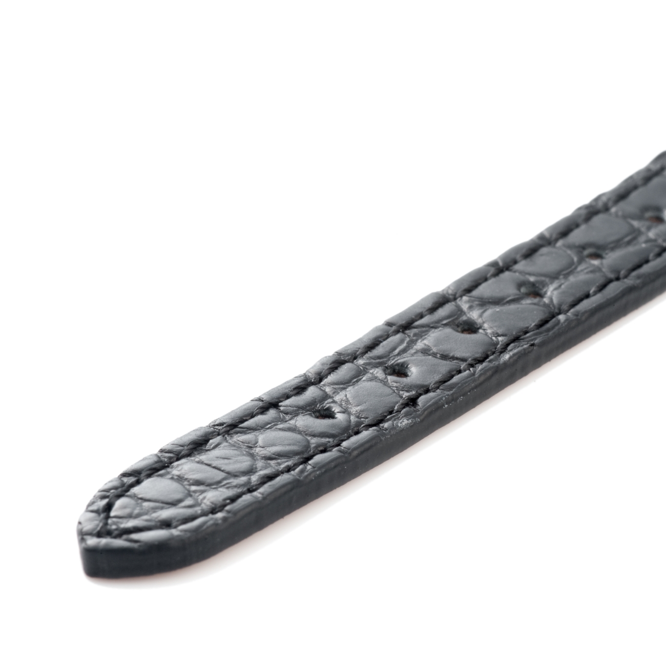 CARESE ORIGINAL LEATHER BELT ALLIGATOR-BLACK