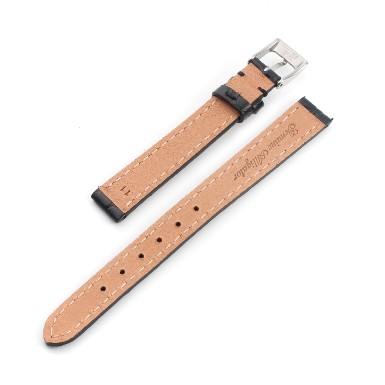 CARESE ORIGINAL LEATHER BELT ALLIGATOR-BLACK