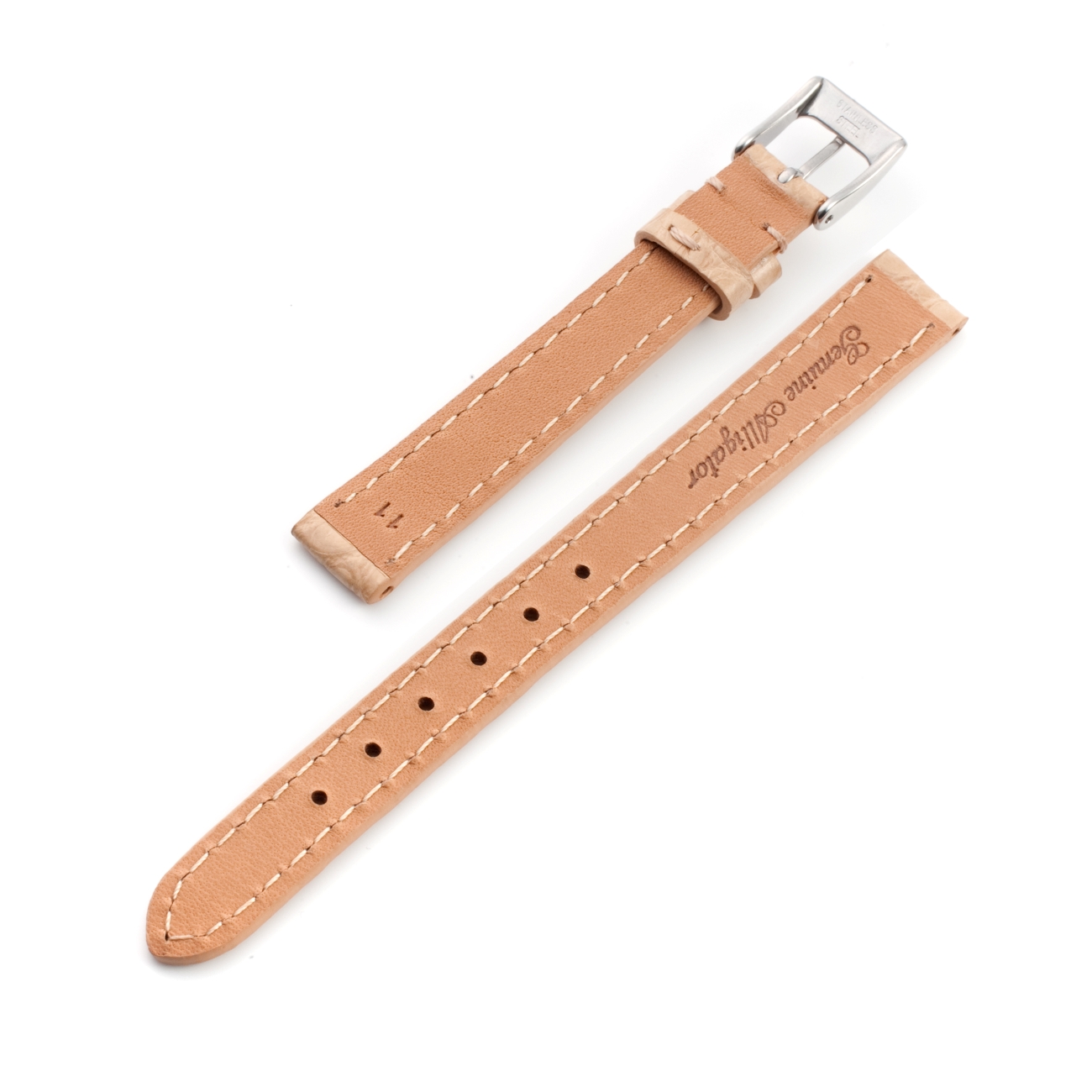 CARESE ORIGINAL LEATHER BELT ALLIGATOR BEIGE
