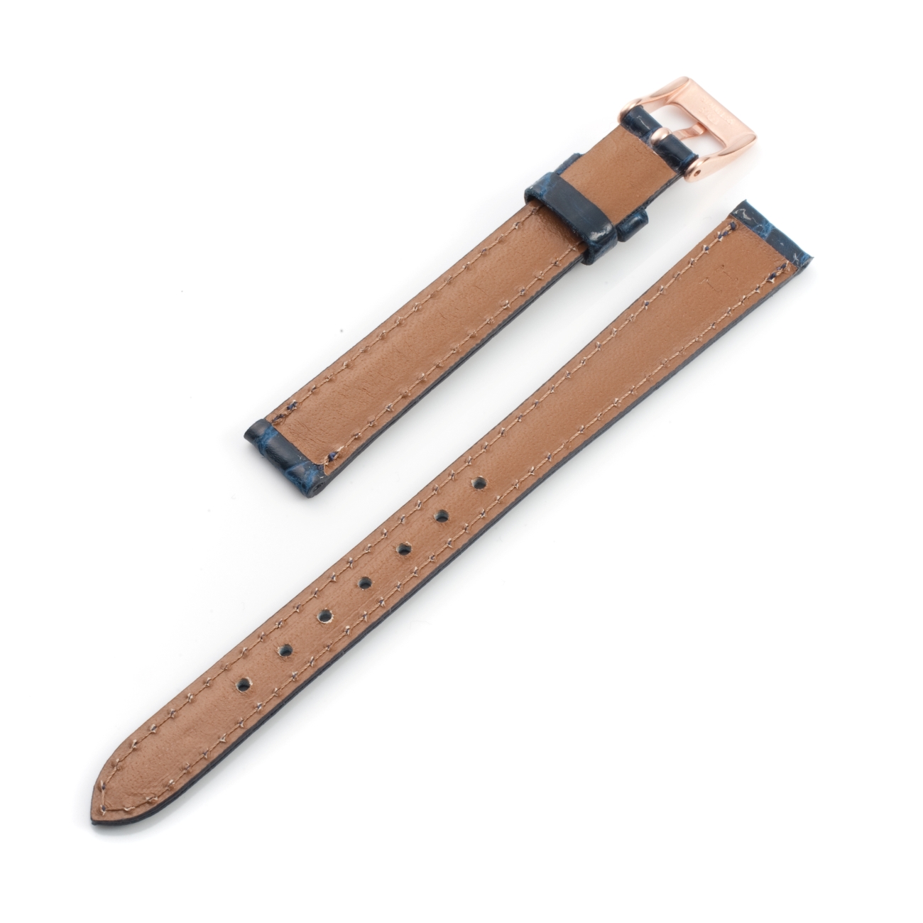 CARESE ORIGINAL LEATHER BELT CROCODILE NAVY