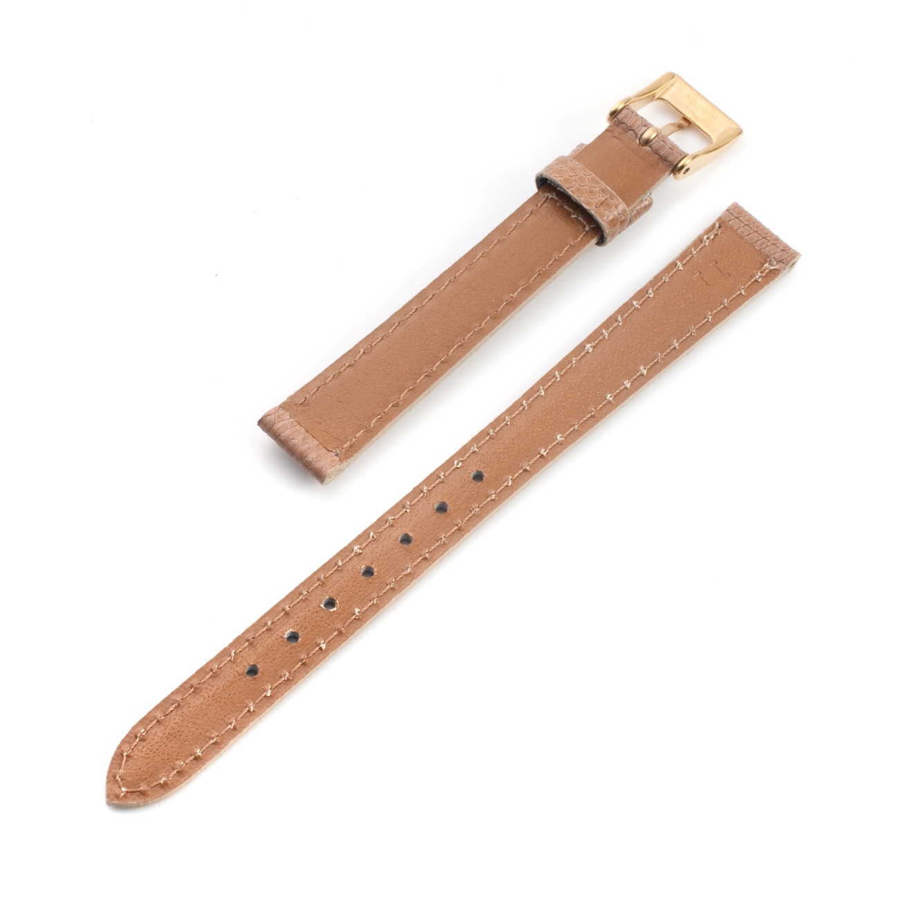 CARESE ORIGINAL LEATHER BELT LIZARD BEIGE