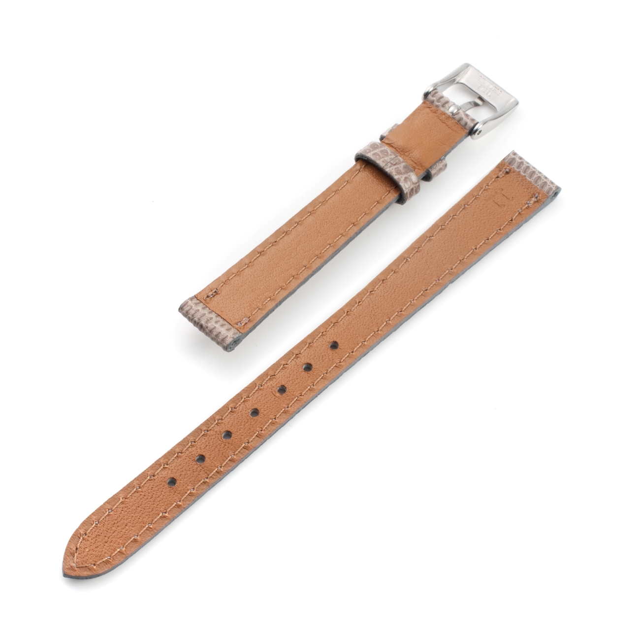 CARESE ORIGINAL LEATHER BELT LIZARD GRAY