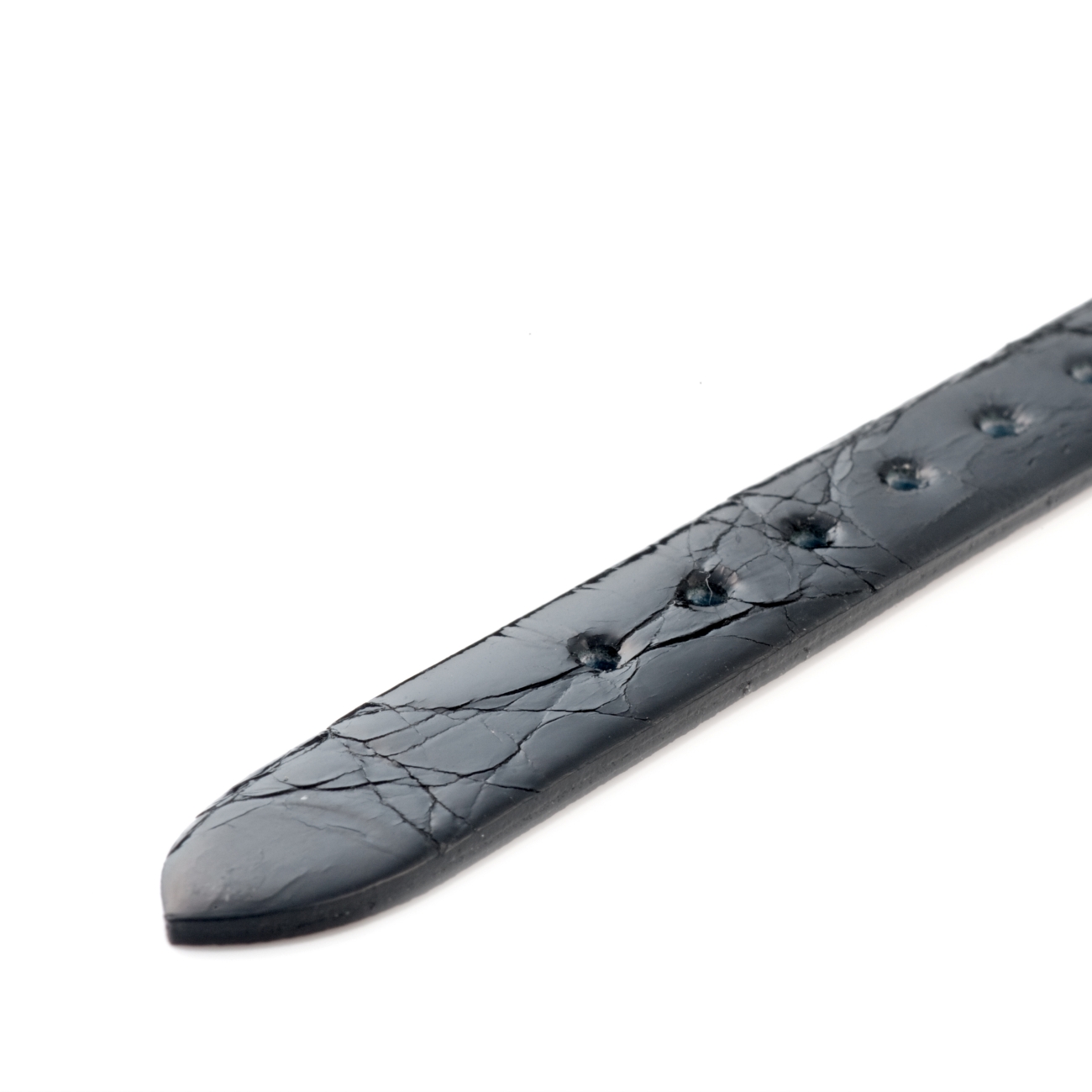 CARESE ORIGINAL LEATHER BELT CROCODILE BLACK