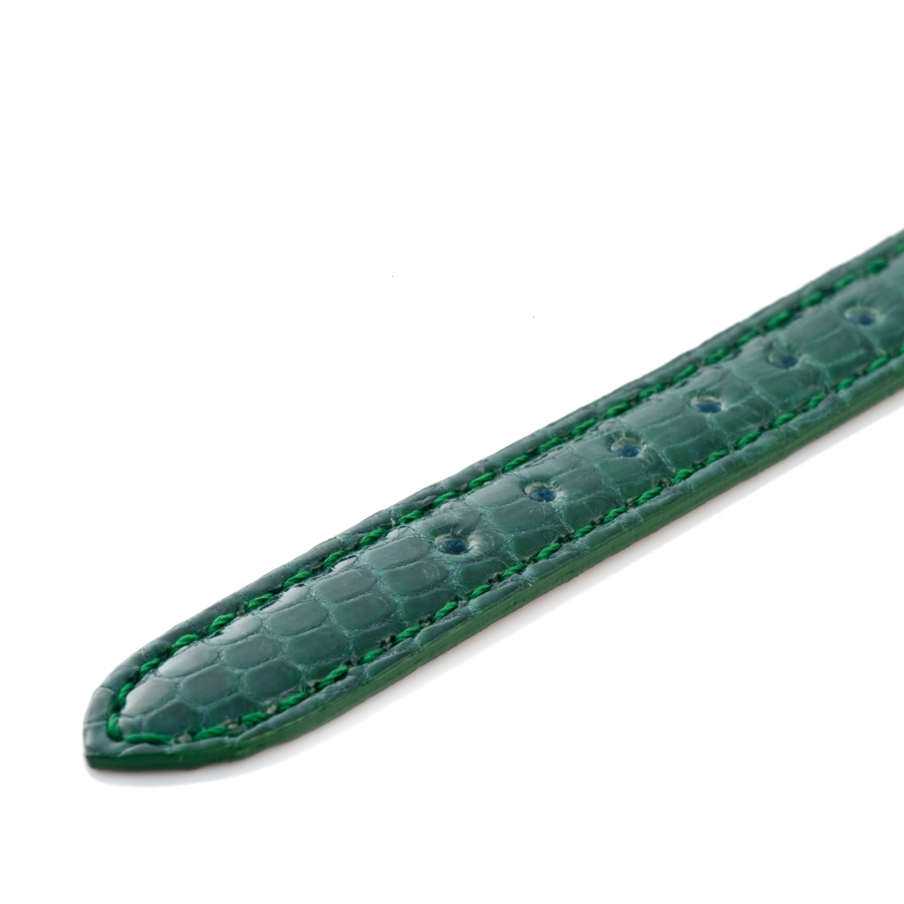 CARESE ORIGINAL LEATHER BELT LIZARD GREEN