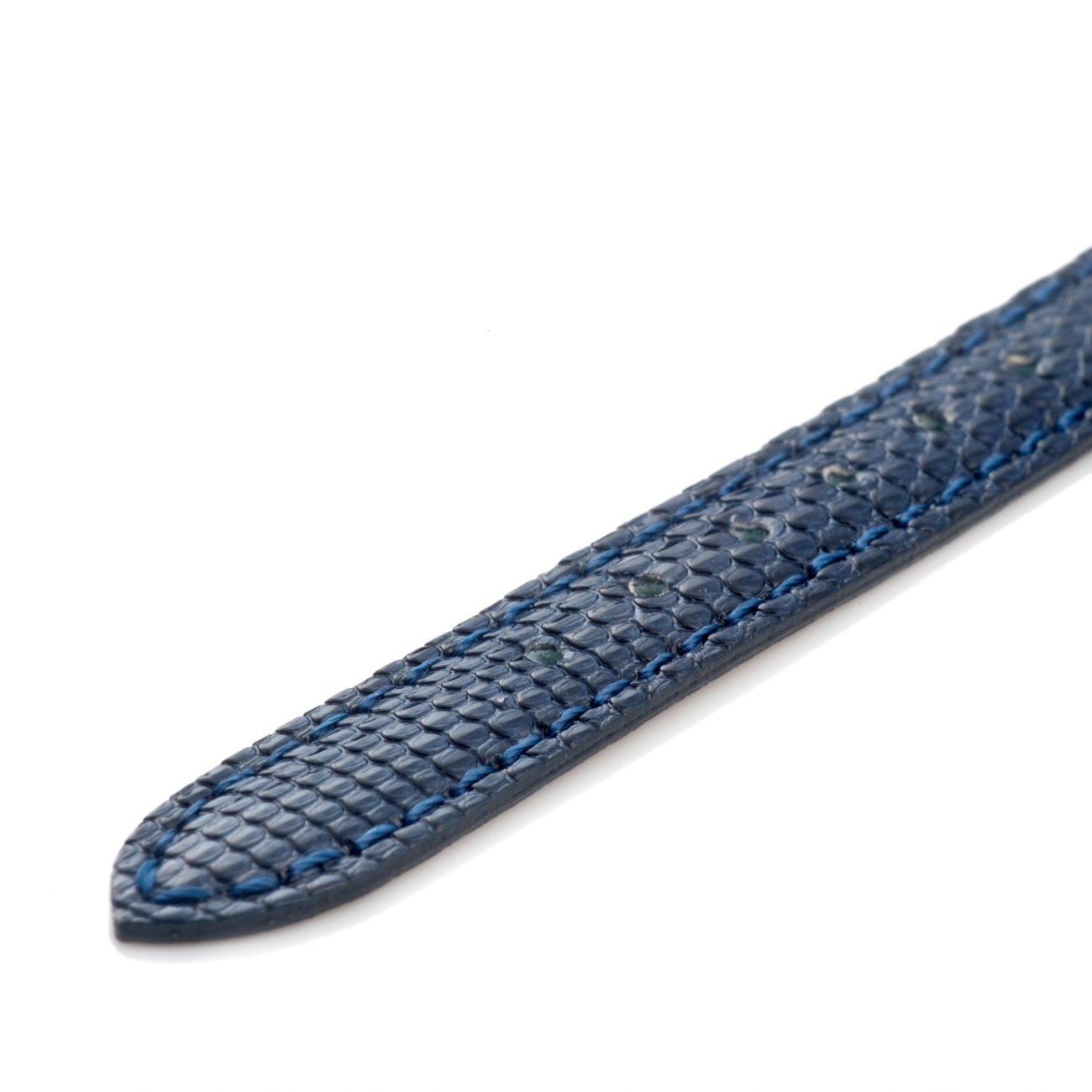 CARESE ORIGINAL LEATHER BELT LIZARD NAVY