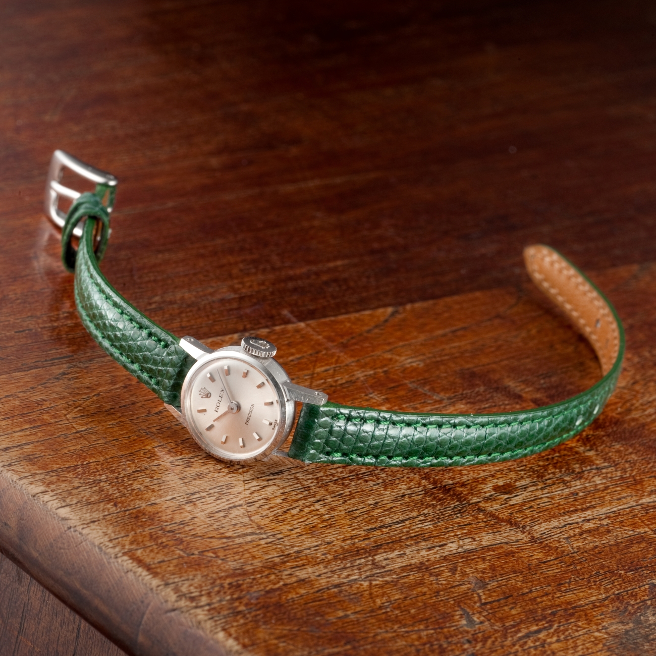 CARESE ORIGINAL LEATHER BELT LIZARD GREEN