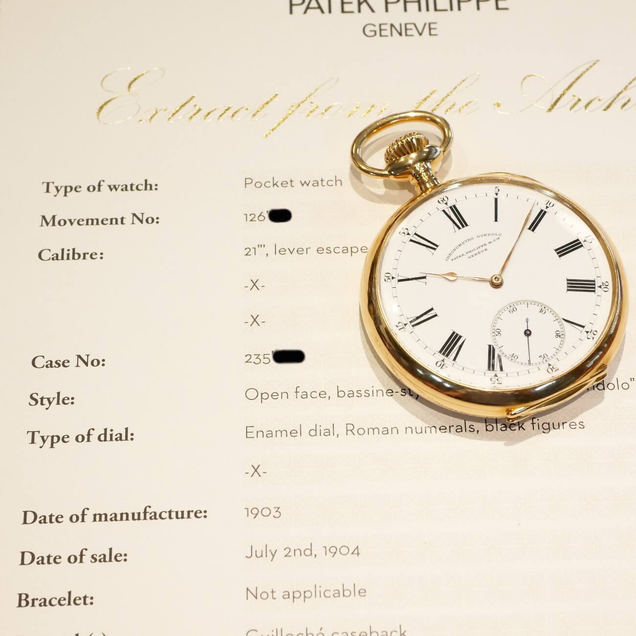 PATEK PHILIPPE CHRONOMETRO GONDOLO
