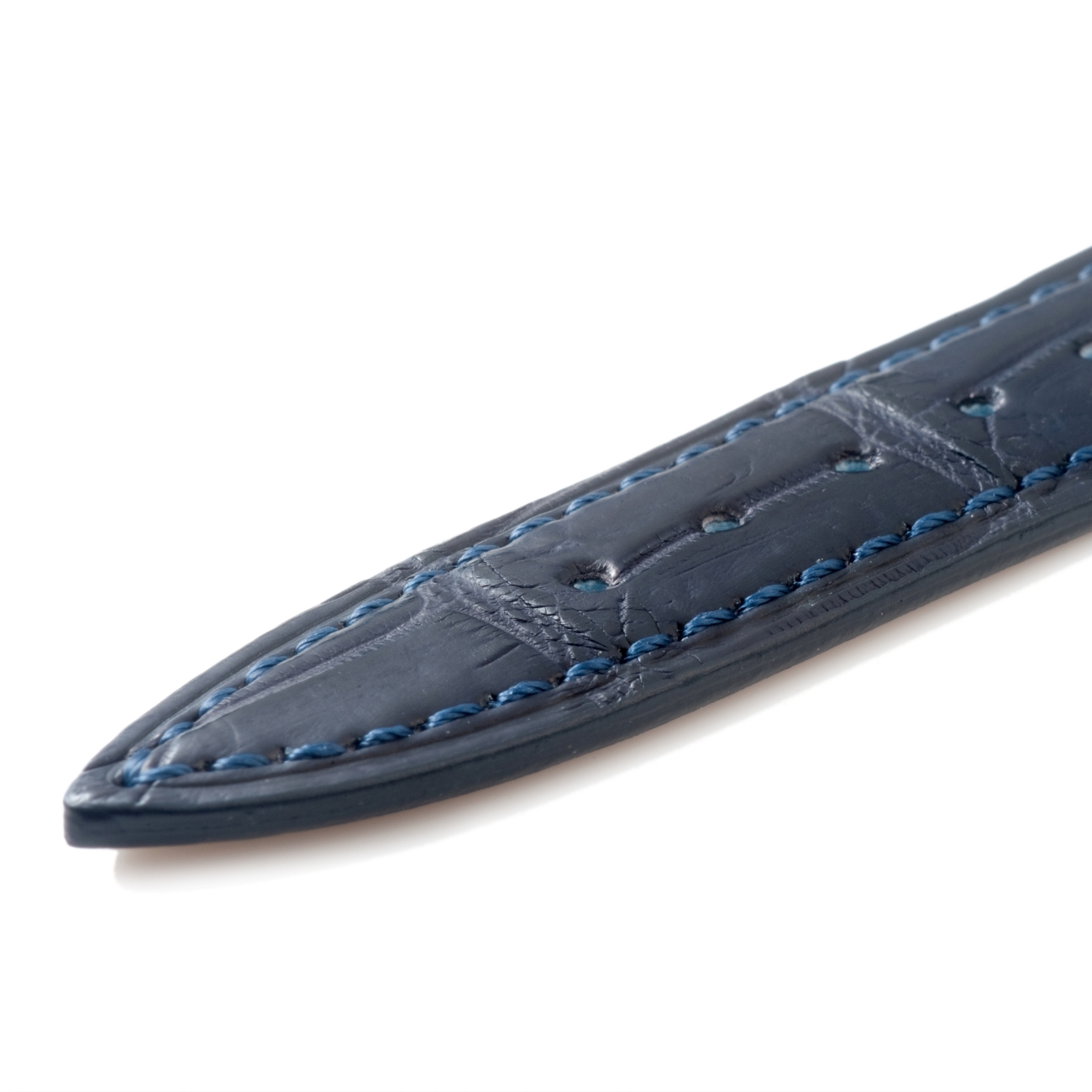 CARESE ORIGINAL LEATHER BELT CROCODILE NAVY